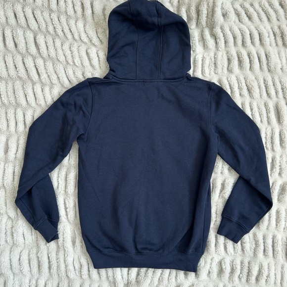 Kids Navy Blue Cotton Blend Seattle Seahawks NFL Hoodie - Picture 2 of 5